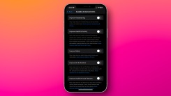 The iPhone analytics settings page with all options disabled.
