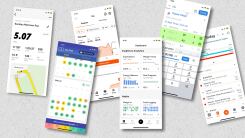Screenshots from Nike Run Club, Bearable, Strava, MacroFactor, Hevy, and Cronometer