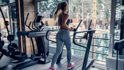 woman on treadmill