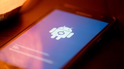 Samsung phone being updated