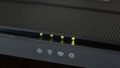 router blinking lights