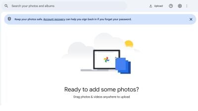 A screenshot of the Google Photos web app