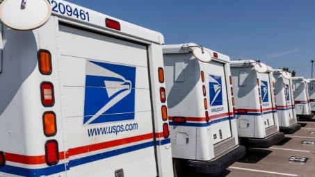 Postal delivery vans