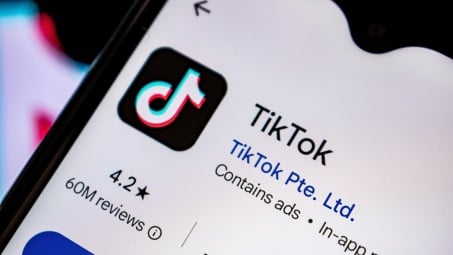 TikTok app in app store 