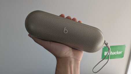 Beats Pill on my hand.