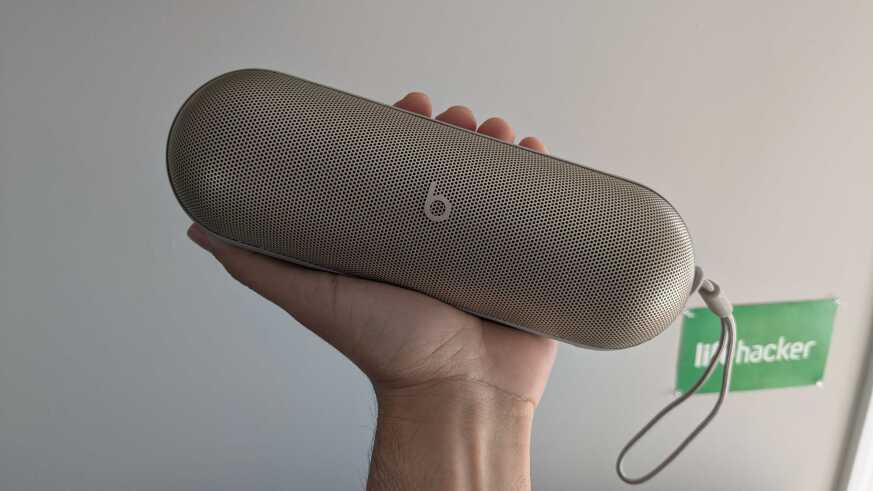 Beats Pill on my hand.