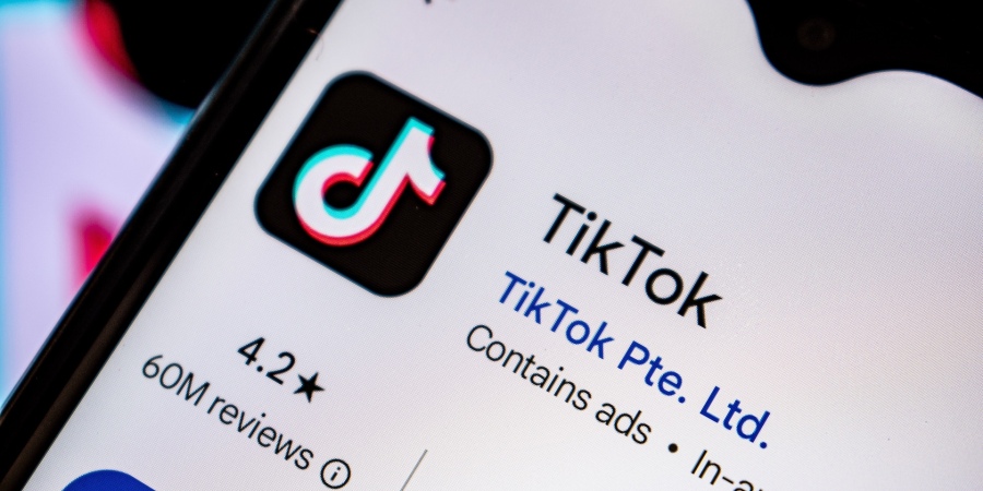 TikTok app in app store 