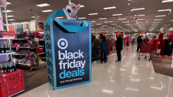 Black Friday sale display in a Target store
