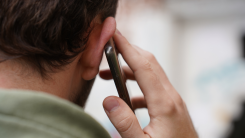 Man speaking on the phone