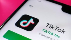 tiktok app open on a smartphone
