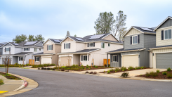 Row of single family homes