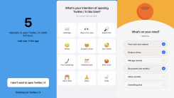 A screenshot of the One Sec and Headspace apps