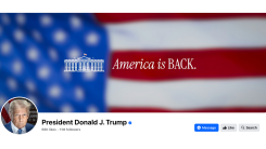 Screenshot of Donald Trump's facebook page