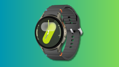Samsung Galaxy Watch 7 on green background
