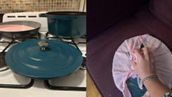 A pot lid for cleaning the couch