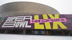 Super Bowl LIX Banner in New Orleans