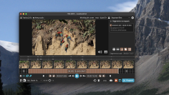 A LosslessCut window showing a video of macaws at a claylick.