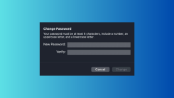 change password screen