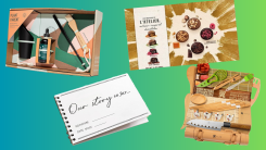 Plant parent starter kit, personalized journal, chocolates, sushi kit from Amazon.