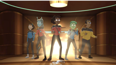 A screenshot from Star Trek Lower Decks season 5