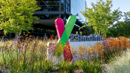 sign outside of 23andme office building