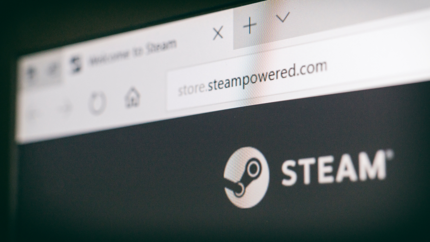 The Steam webpage open in a browse