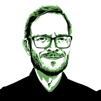 An illustration of Joel Cunningham